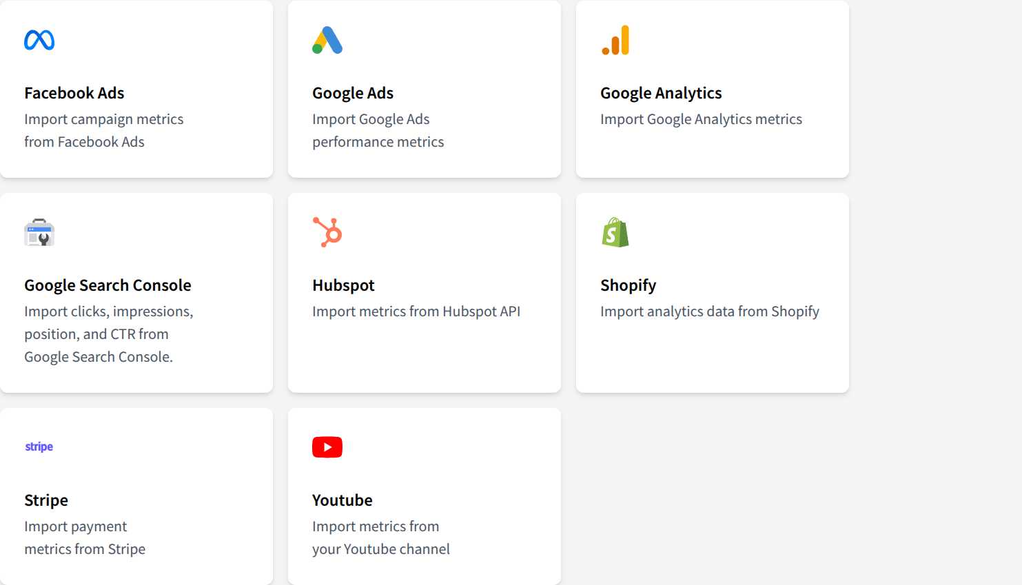 Third-party integrations including Google Search Console